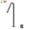 Modern 304 Stainless Steel Brushed Nickel Two Hole Separate Handle Bathroom Basin Faucet