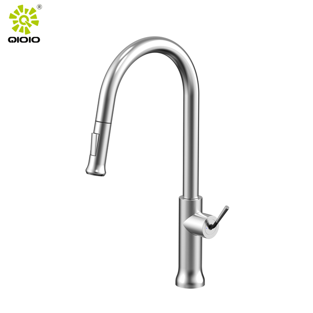European Design Quality Tap 304 Stainless Steel Hot Cold Mixed Black Kitchen Faucet