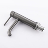 CUPC Certified High Quality 304 Stainless Steel Gun Grey Bathroom Single Handle Basin Faucet