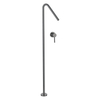 Modern 304 Stainless Steel Gun Grey Bathroom Floor Type Single Handle Basin Faucet