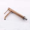 CUPC Certified High Quality 304 Stainless Steel Rose Gold Bathroom Basin Tall Waist Faucets