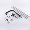 304 Stainless Steel Matte Black Separate Handle Bathroom Sink Faucets