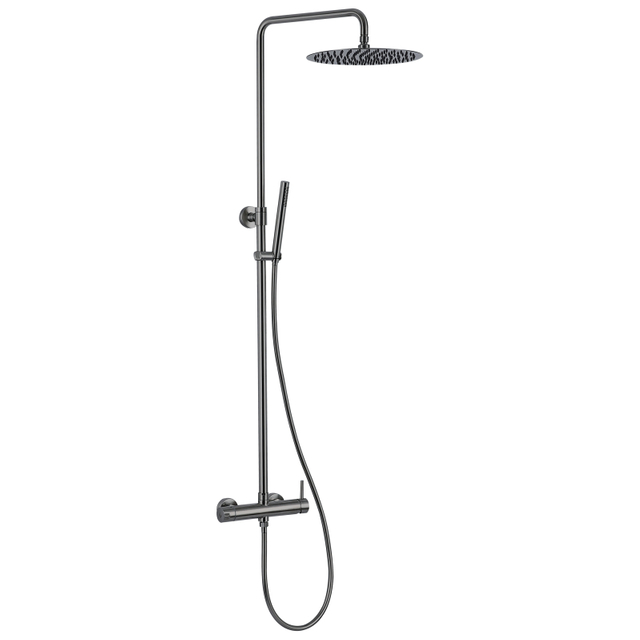 Ycfaucet Luxury Wall Mounted Stainless Steel Bathroom Shower Set