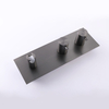 Modern 304 Stainless Steel Gun Grey Wall Mounted Bathroom Concealed Tub Shower Faucet Set