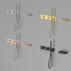 304 Stainless Steel Brushed Nickel Bathroom in Wall Concealed Tub Shower Faucet Set