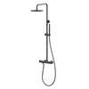 Modern 304 Stainless Steel Bathroom Black Shower Faucet Set