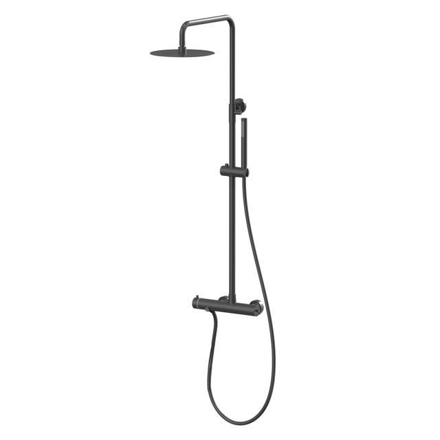 Modern 304 Stainless Steel Bathroom Black Shower Faucet Set