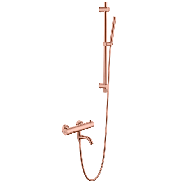304 Stainless Steel Copper Rose Gold Bathroom 2-function Thermostatic Hand Held Shower Set