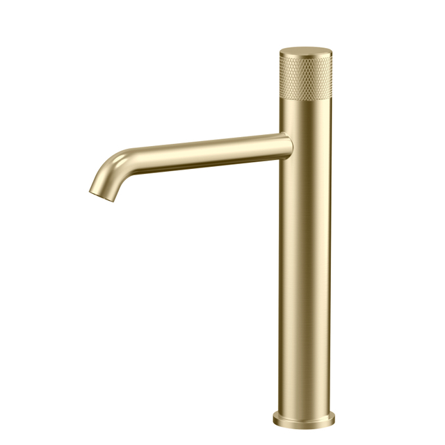 304 Stainless Steel brushed gold Bathroom Basin Tall Waist Faucets