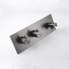 Modern 304 Stainless Steel Gun Grey Ycfaucet Wall Mounted Bathroom Concealed Shower Mixer Set