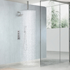 Modern Brushed Nickel Bathroom 3-function Concealed Thermostatic Shower Mixer Set