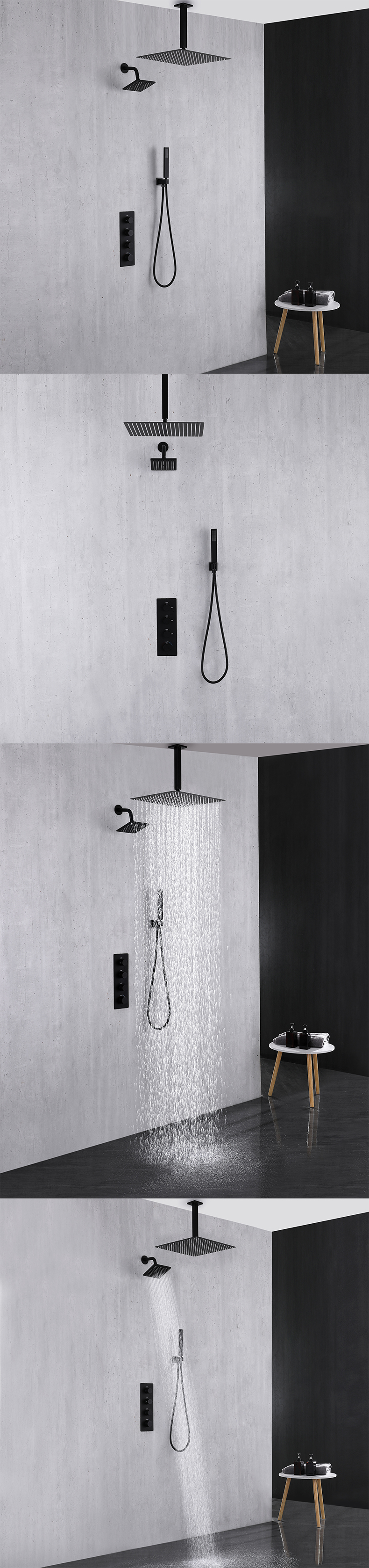 3-function Concealed Thermostatic Shower mixer