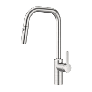 304 Stainless Steel Chrome 360 Degrees Pull Down Kitchen Sink Faucets