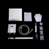 304 Stainless Steel Brushed Nickle square Hot Cold Mixer in Wall Mounted Rain Concealed Bathroom Shower Set 