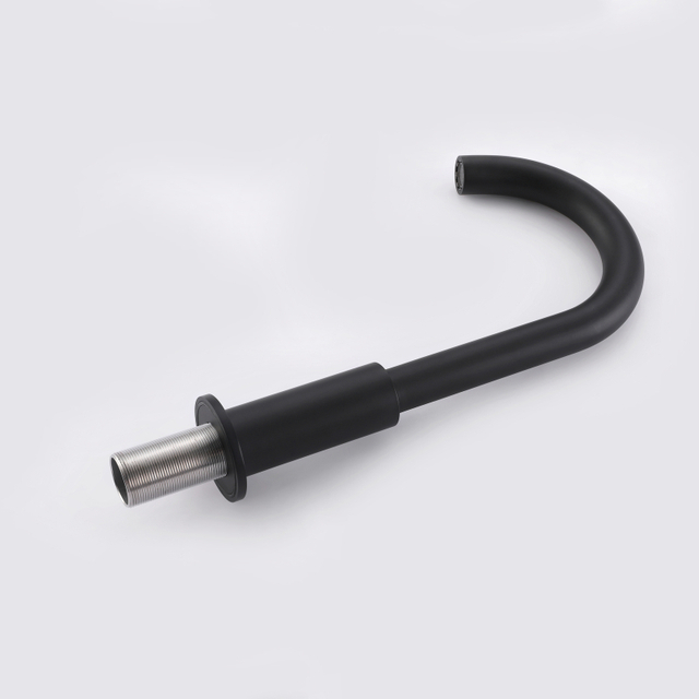 304 Stainless Steel Black Bathroom Basin Double Hole Double Handle Faucet