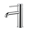 CUPC Certified High Quality 304 Stainless Steel Chrome Bathroom Single Handle Basin Faucet
