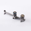 Modern 304 Stainless Steel Gun Grey Wall Mounted Bathroom Concealed Tub Shower Faucet Set