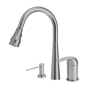 304 Stainless Steel Kitchen Faucet with Pull Down Sprayer