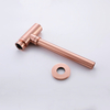 Brushed Copper Rose Gold Wall Hidden Waste Pipe Drain Bathroom Decorative Basin Sink Stainless Steel Bottle Trap Siphon 