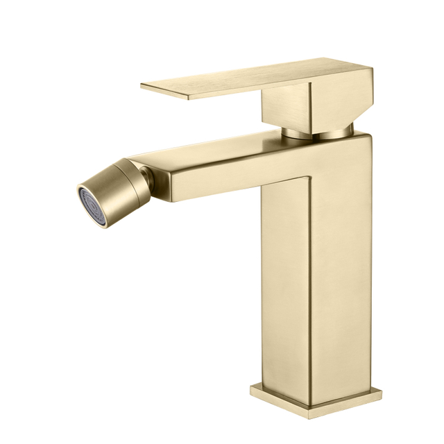 304 Stainless Steel Brushed Gold Square Ycfaucet Single Handle Bathroom Bidet Faucet