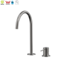 YC-316IS0010 Concealed Basin Mixer 316L Stainless Steel Two Holes Deck Sink Faucet