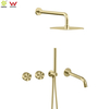 Concealed Shower System | Wall Mounted Rainfall & Handheld Shower Mixer Set with Progressive Control
