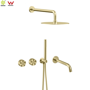 Concealed Shower System | Wall Mounted Rainfall & Handheld Shower Mixer Set with Progressive Control