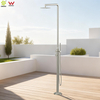 Single Handle Stainless Steel Outdoor Shower Set Space-Saving Wall Mount for Garden Pool Rinse