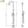 Watermark 316L Stainless Steel Outdoor Shower Garden Beach Outside Shower Mixer Freestanding Swimming Pool Shower 