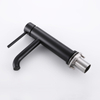 CUPC Certified High Quality 304 Stainless Steel Matte Black Bathroom Single Handle Basin Faucet
