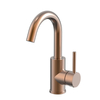 304 Stainless Steel Rose Gold Bathroom Small Three-way Basin Faucet