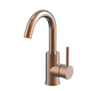 304 Stainless Steel Rose Gold Bathroom Small Three-way Basin Faucet