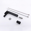 CUPC Certified High Quality Square 304 Stainless Steel Black Bathroom Basin Tall Waist Faucet