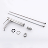 CUPC Certified High Quality 304 Stainless Steel Brushed Bathroom Basin Tall Waist Faucets