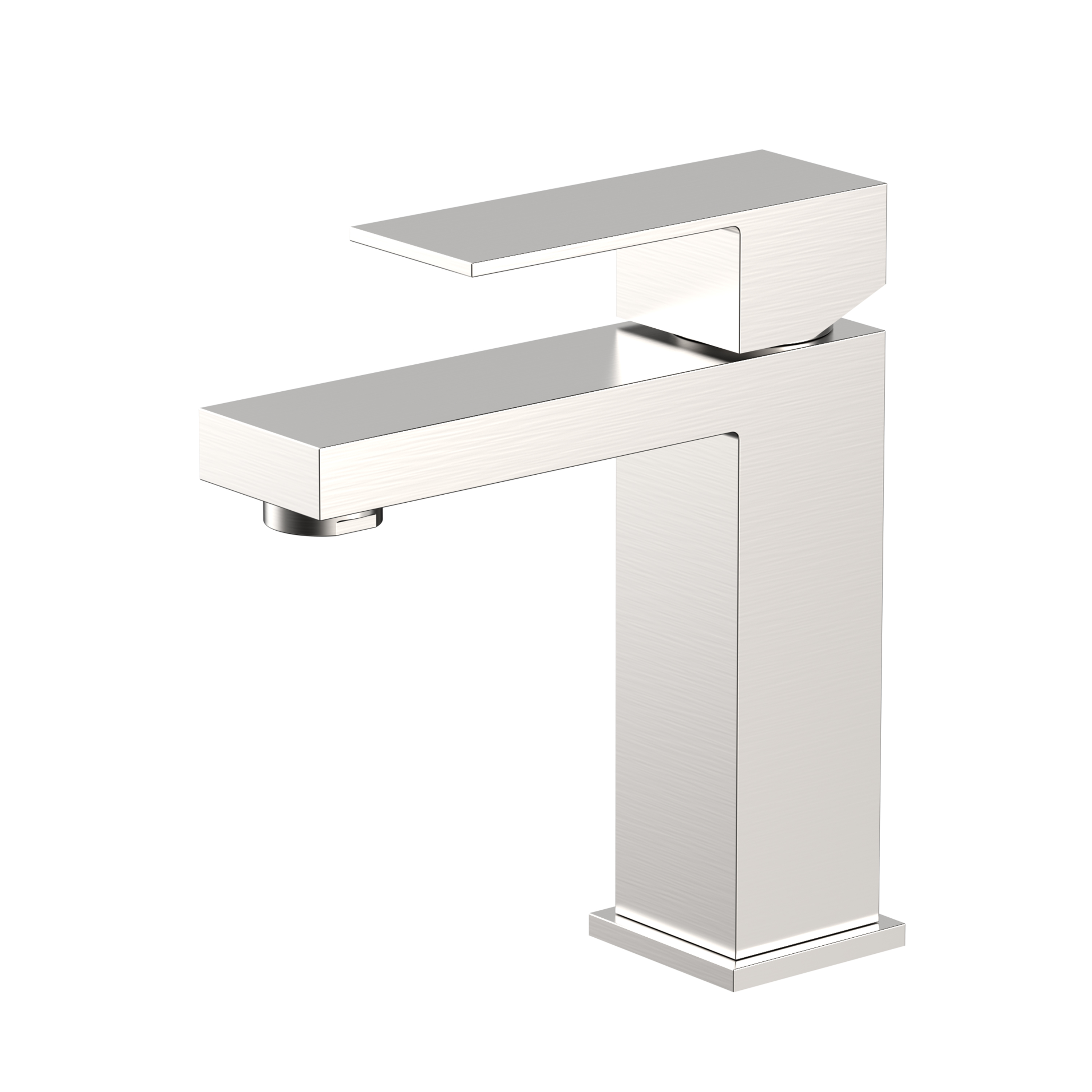 Square Stainless steel brushed sink faucet