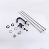 Luxury 304 Stainless Steel Matte Black Two Hole Separate Handle Bathroom Sink Faucet