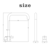 304 Stainless Steel Brushed Gold Separate Handle Bathroom Sink Faucets
