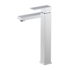 CUPC Certified High Quality Square 304 Stainless Steel Chrome Bathroom Basin Tall Waist Faucet