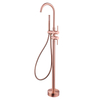 CUPC High Quality 304 Stainless Steel Hot And Cold Mixed Multi-functional Copper Rose Gold Bathroom Floor Shower Free Standing Bathtub Faucet