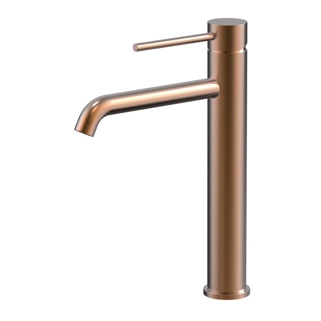CUPC Certified High Quality 304 Stainless Steel Rose Gold Bathroom Basin Tall Waist Faucets
