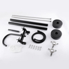 CUPC High Quality 304 Stainless Steel Matte Black Multi-functional Bathroom Floor Shower Free Standing Bathtub Faucets 