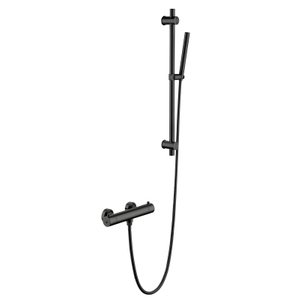 304 Stainless Steel Gun Black Bathroom Thermostatic Hand Held Shower Set