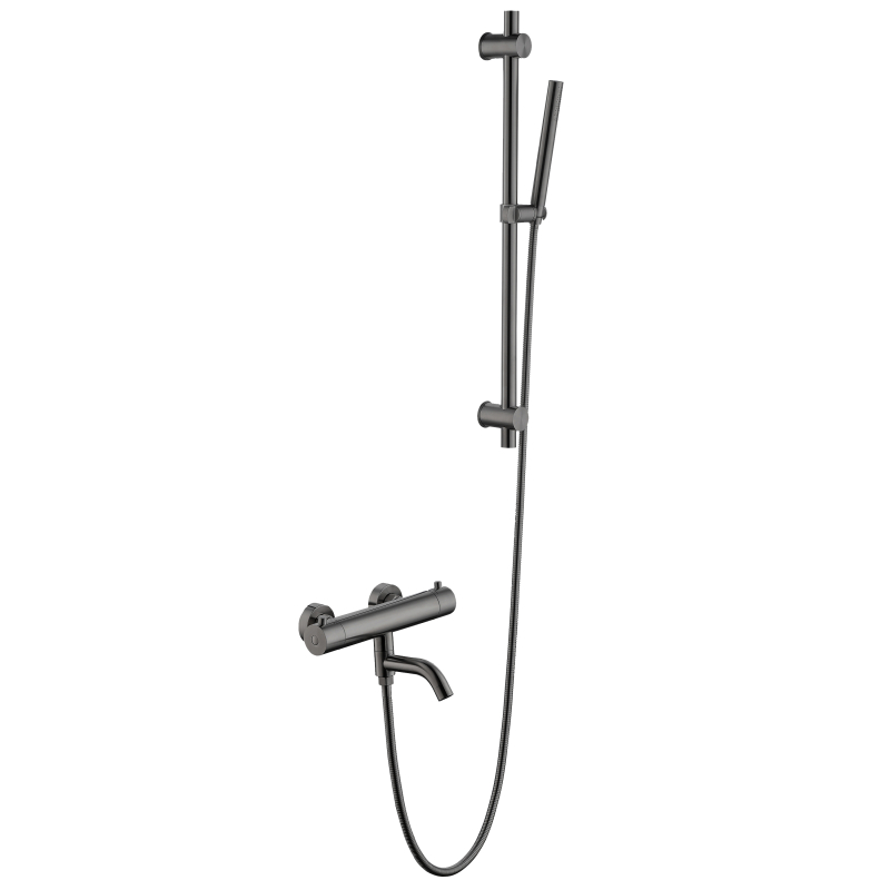 304 stainless steel gun grey Bathroom Thermostatic Shower mixer