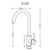 304 Stainless Steel Copper Rose Gold Touch Sensor Kitchen Sink Faucets