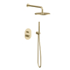NEW 304 Stainless Steel brushed gold Bathroom Concealed Thermostatic Shower Set