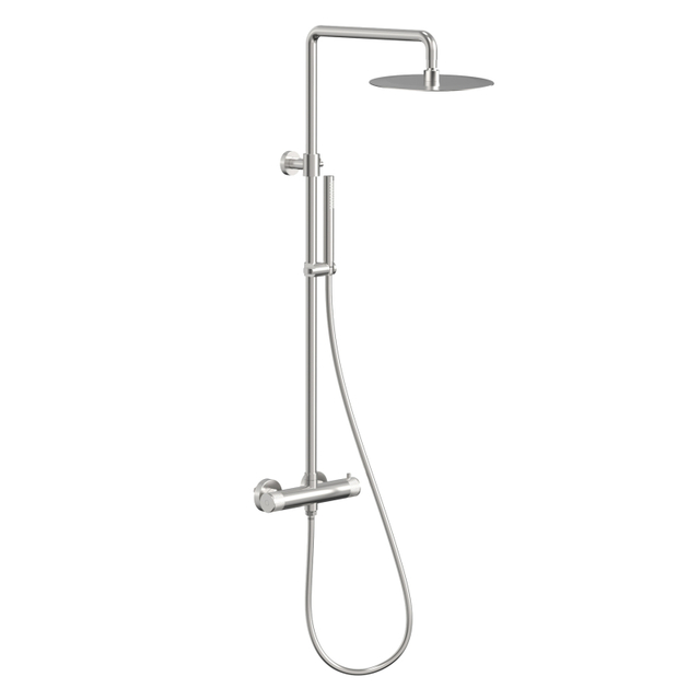 NEW 304 Stainless Steel Brushed Nickel Bathroom Thermostatic Shower Mixer Set