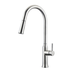 Modern 304 Stainless Steel chrome Pull Out Kitchen Mixer Faucet