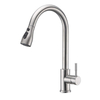 Modern Single Handle touch kitchen faucet with pull down sprayer 