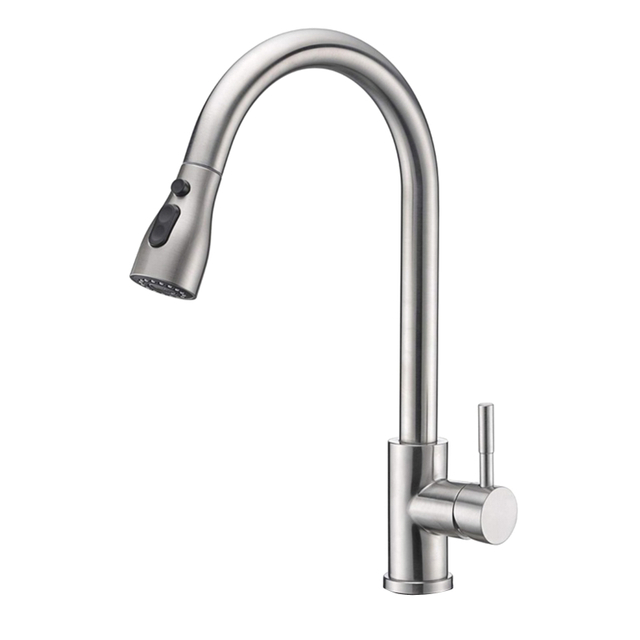 Modern Single Handle touch kitchen faucet with pull down sprayer 