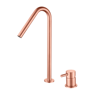 Modern 304 Stainless Steel copper rose gold Two Hole Separate Handle Bathroom Basin Faucet